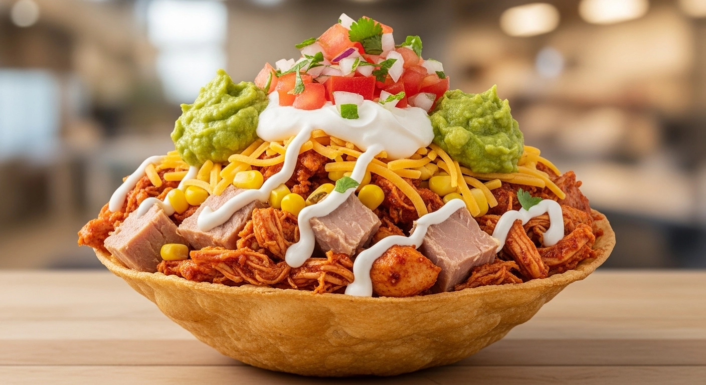 Lavaşla Yapılan Mini Taco Bowl’lar (Airfryer veya Fırında)