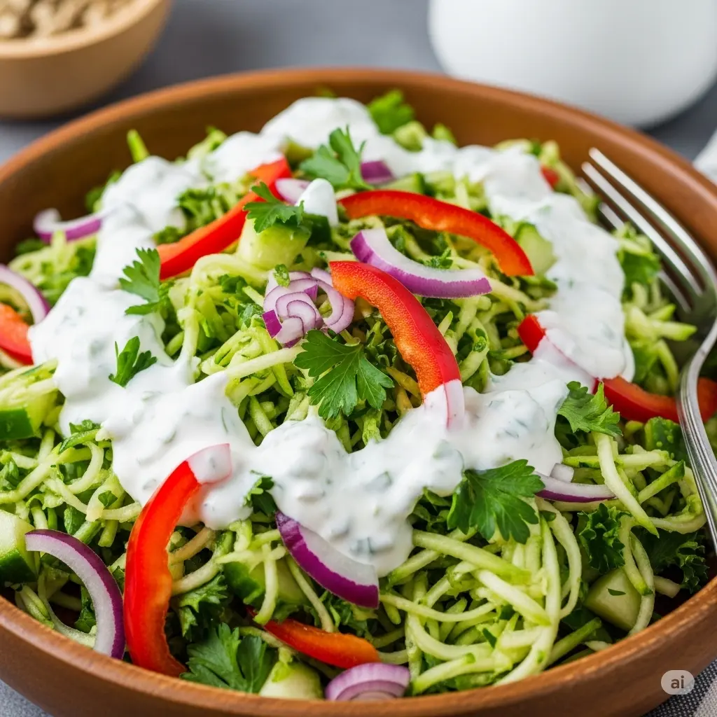 Yazın En Hafif Mezesi: Yoğurtlu Kabak Salatası